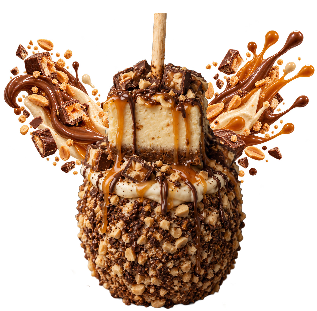 Snickers Loaded Cheesecake Apple